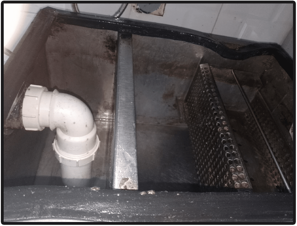 Grease trap before work image