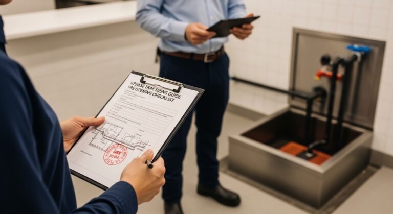 Grease Trap Sizing Guide for UAE Restaurants & Cloud Kitchens — Pre-Opening Checklist