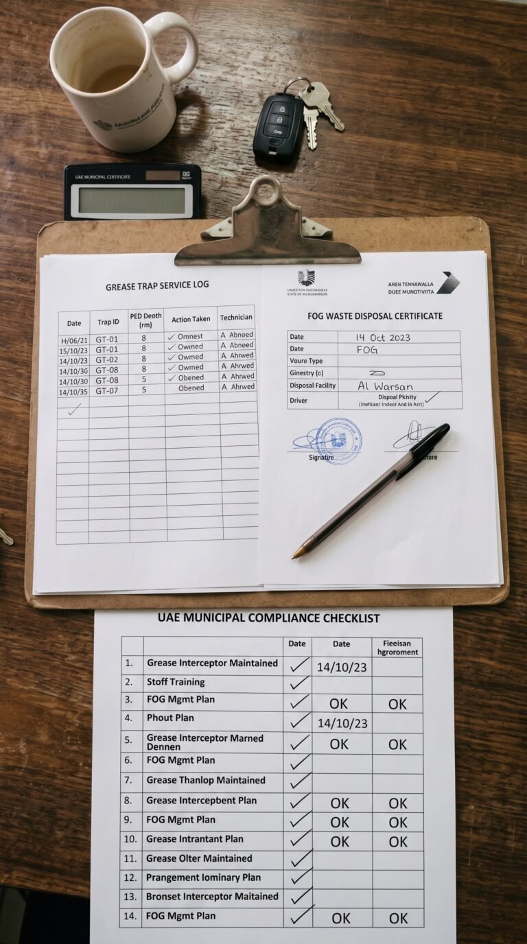 Grease Trap Maintenance for Hospital Kitchens in UAE: Best Practices & Compliance Guide