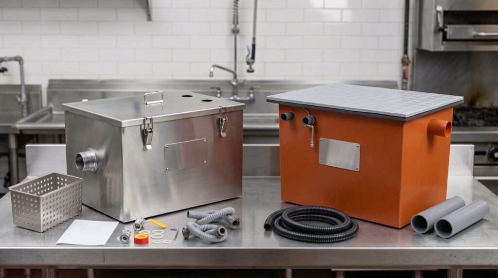 Stainless Steel vs PVC Grease Traps: Which to Choose? 1 Stainless Steel vs PVC Grease Traps: Which to Choose?